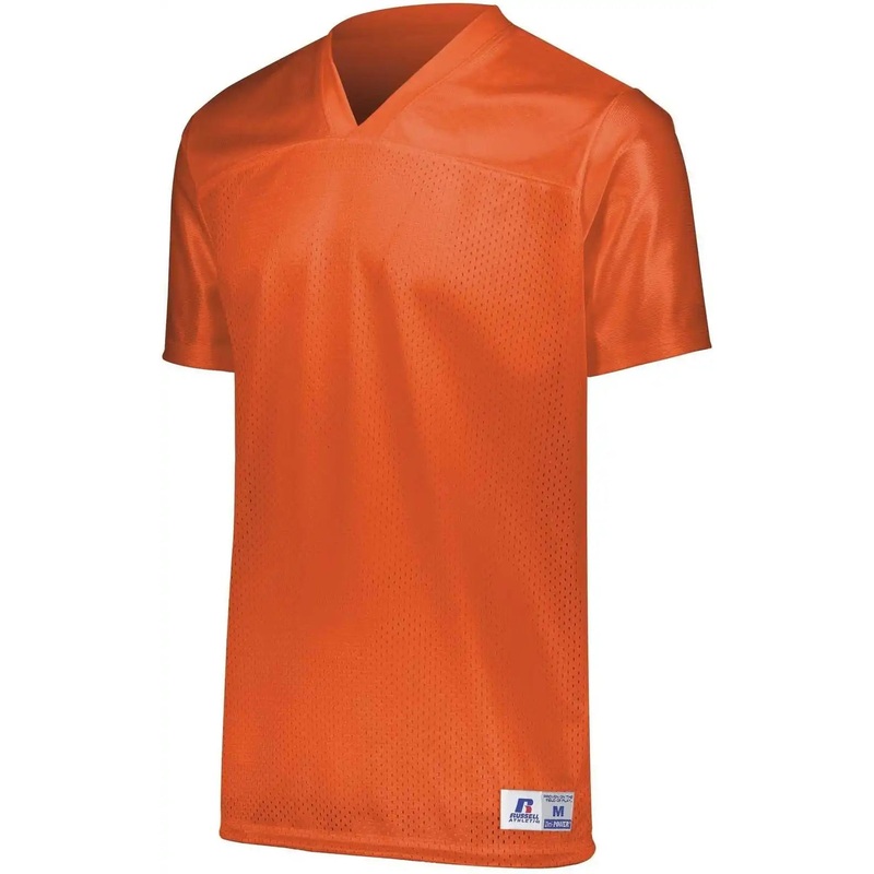 Russell R0593M Solid Flag Football Jersey – Burnt Orange