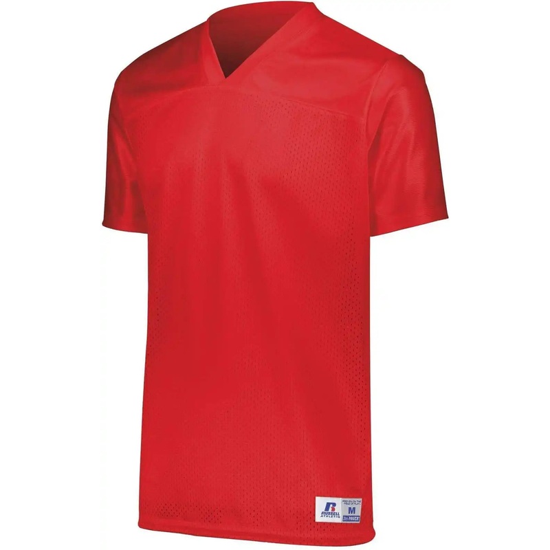 Russell R0593M Solid Flag Football Jersey – True Red