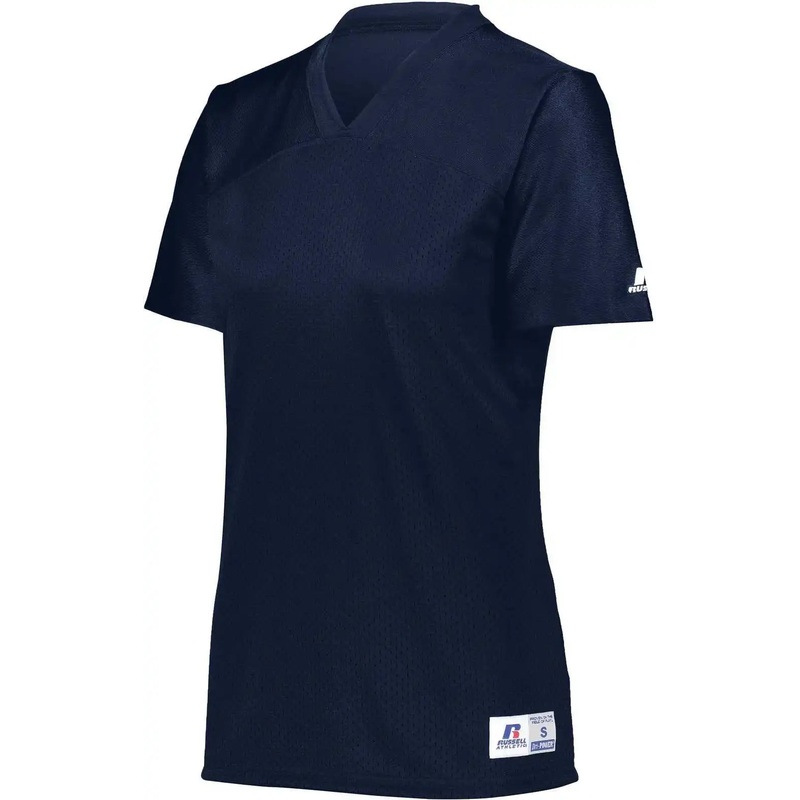 Russell R0593X Ladies Solid Flag Football Jersey – Navy