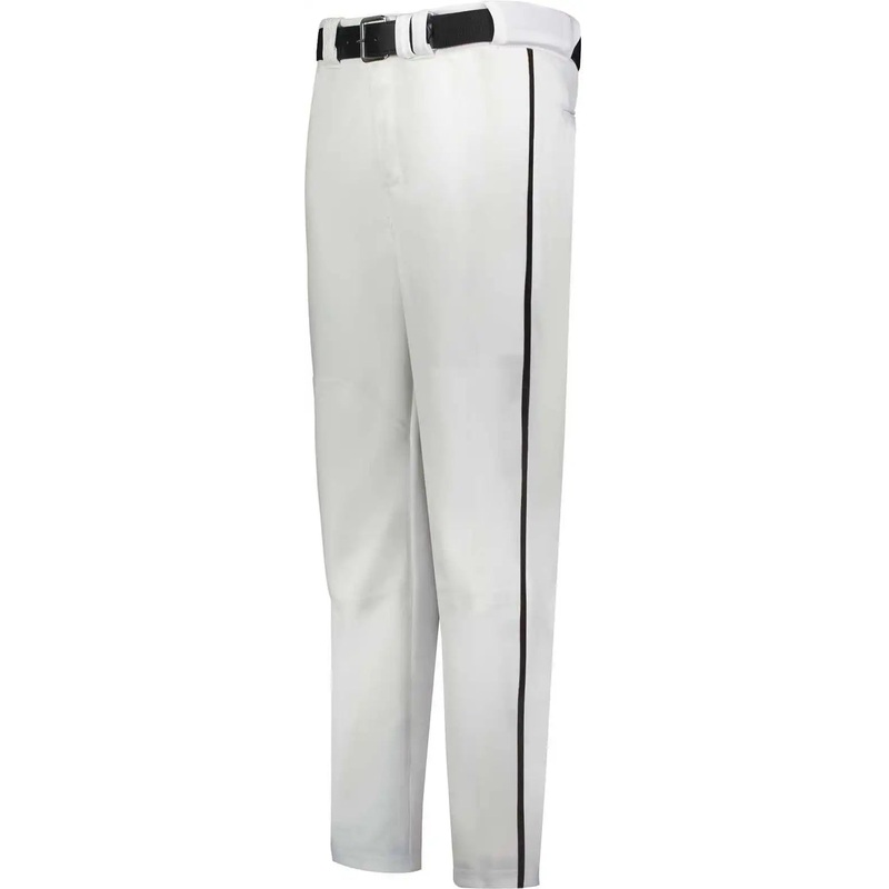 Russell R14Dbb Youth Piped Change Up Baseball Pant – White Black