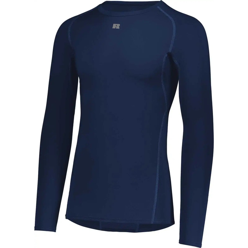 Russell R20CPM Coolcore Long Sleeve Compression Tee – Navy