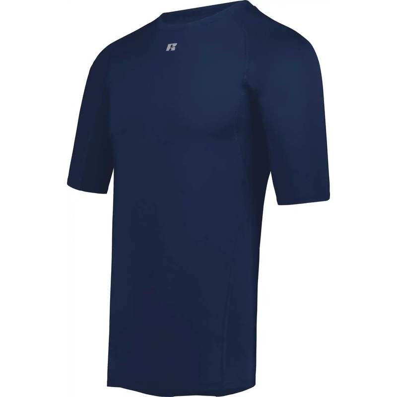 Russell R21CPM Coolcore Half Sleeve Compression Tee – Navy