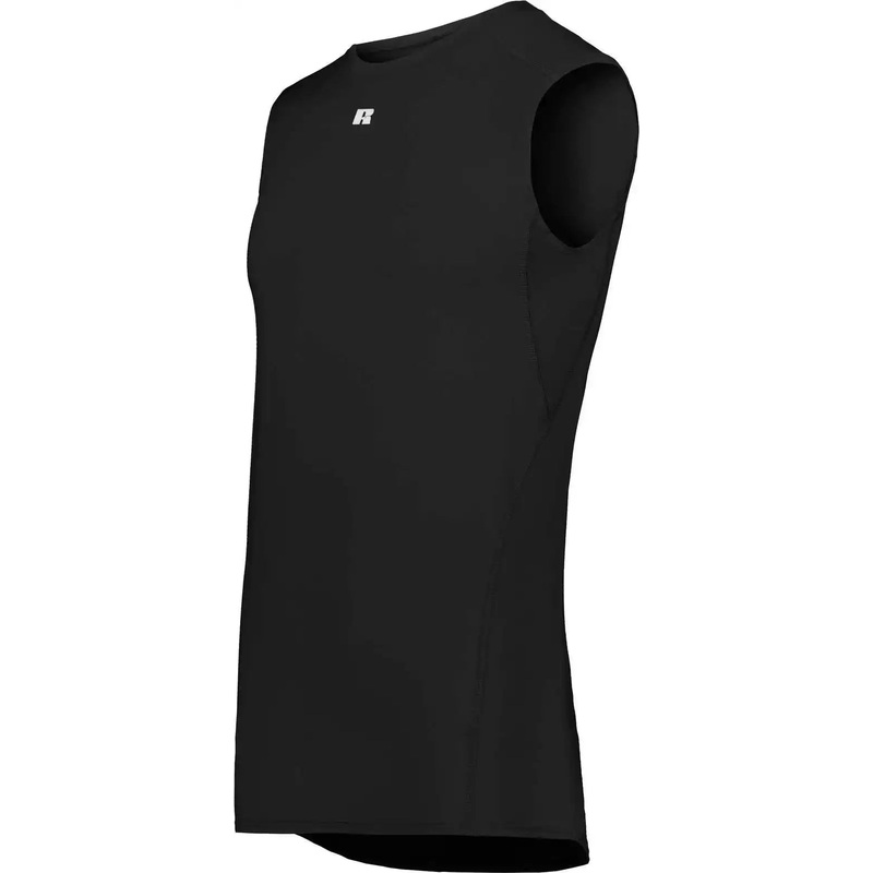 Russell R22CPM Coolcore Sleeveless Compression Tank – Black