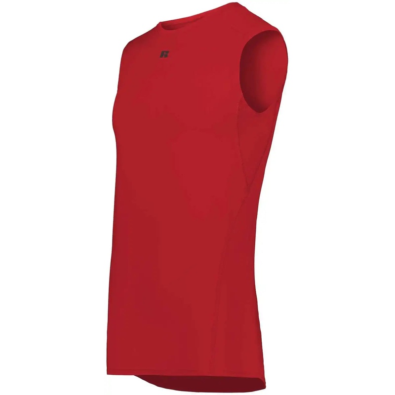 Russell R22CPM Coolcore Sleeveless Compression Tank – True Red