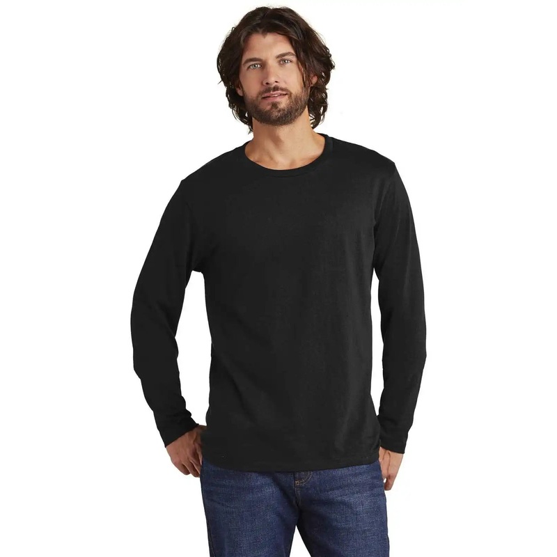 Alternative AA6041 Rebel Blended Jersey Long Sleeve Tee – Black