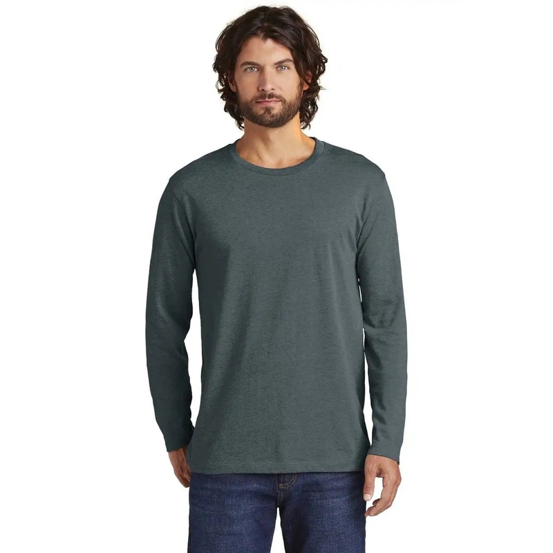 Alternative AA6041 Rebel Blended Jersey Long Sleeve Tee – Heather Deep Charcoal