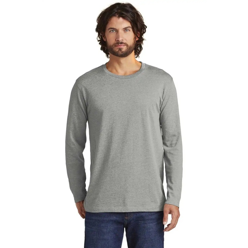 Alternative AA6041 Rebel Blended Jersey Long Sleeve Tee – Heather Gray