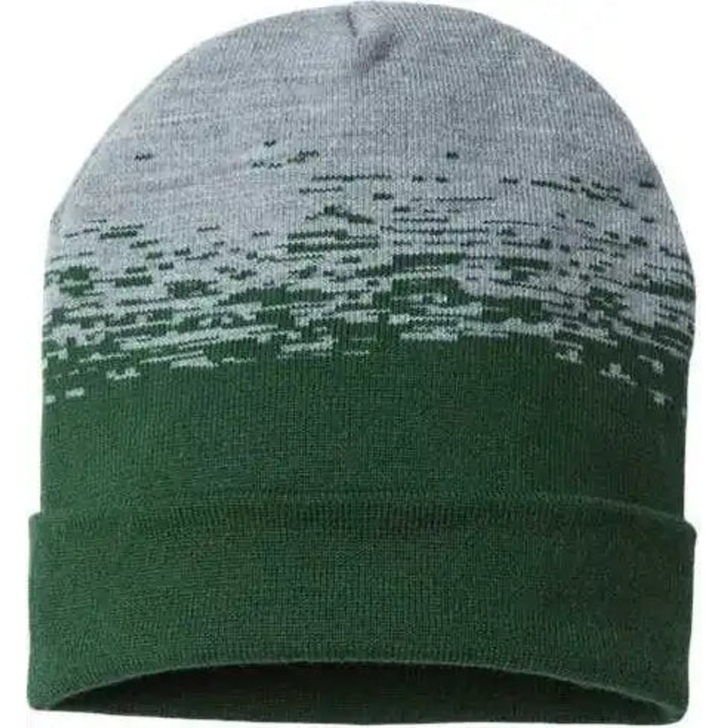 Cap America RKS12 USA Made Static Cuffed Beanie – Forest Green Heather
