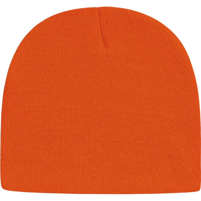 Cap America TKN28 USA Made Knit Beani – Deep Orange