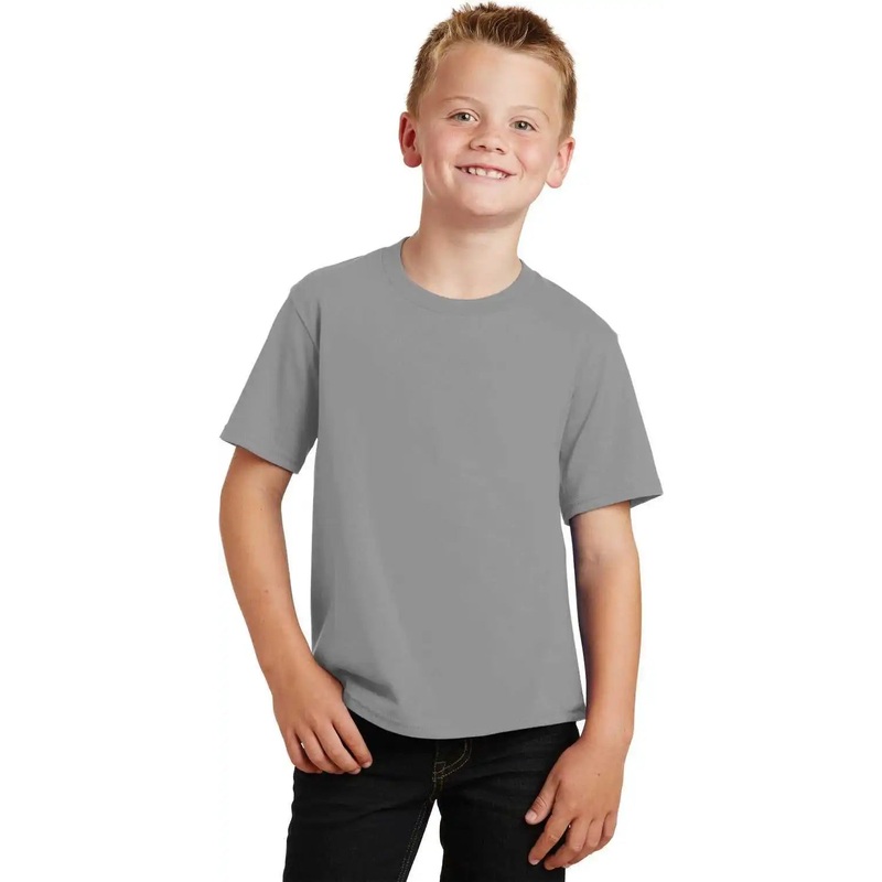 Port & Company PC450Y Youth Fan Favorite Tee – Medium Grey