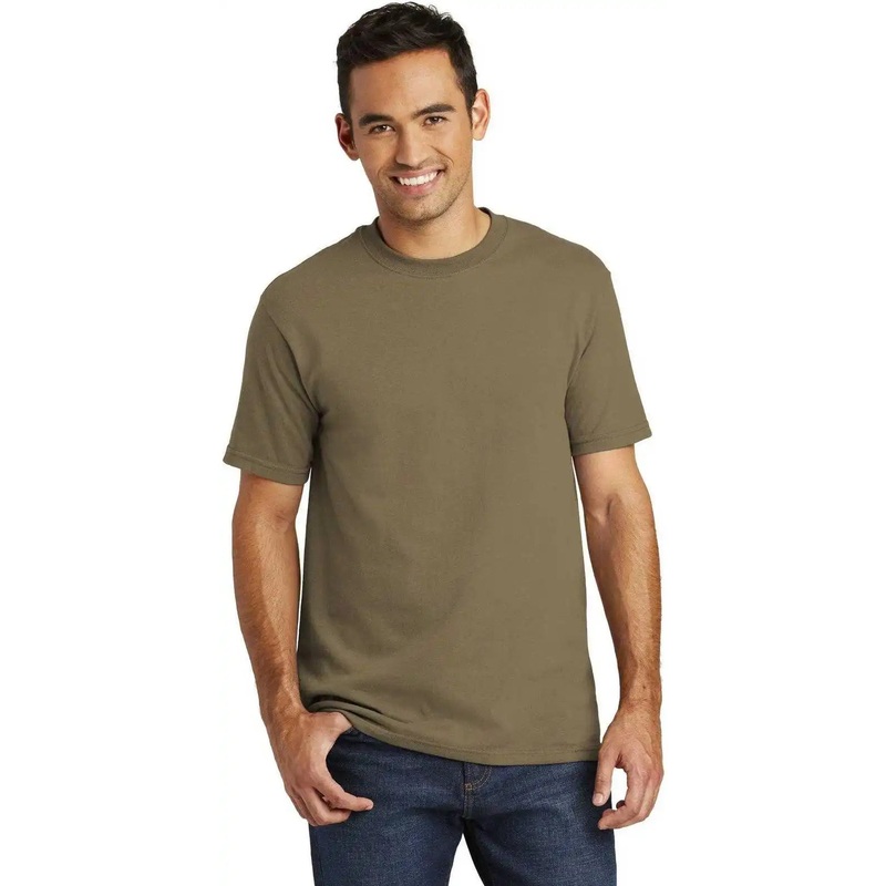 Port & Company USA100 All-American Tee – Coyote Brown