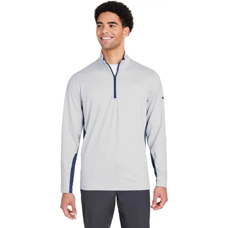 Puma Golf PG410 Men’s Mesa Stripe Quarter-Zip – NVY BLZR