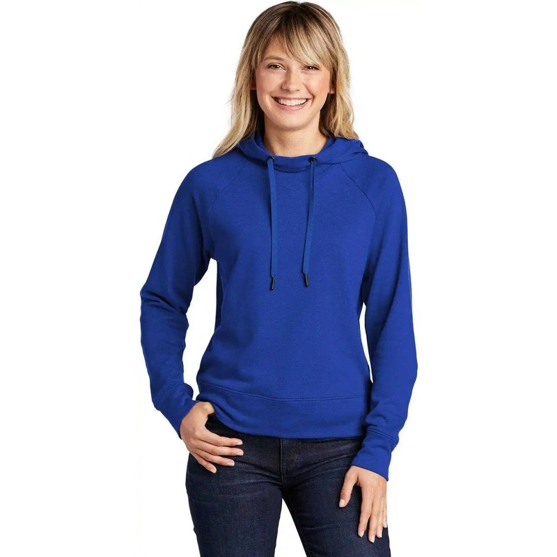 Sport-Tek LST272 Ladies Lightweight French Terry Pullover Hoodie – True Royal