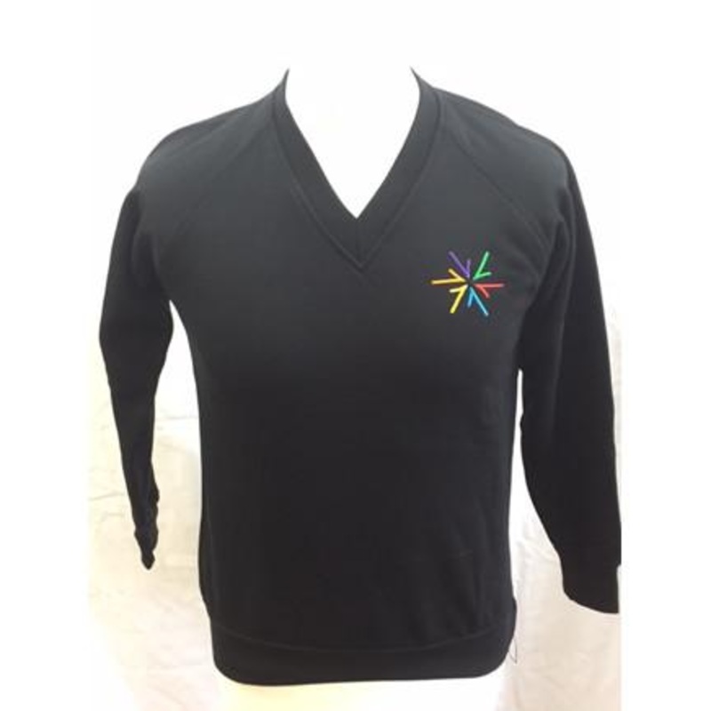 Black V Neck Sweatshirt (AWS) (YEAR 7/8/9/10/11)