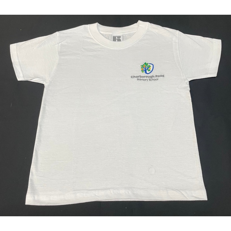 PE T-Shirt Embroidered (CRS)|03-04|05-06|07-08|09-10|11-12|XS|SM|M|L|XL