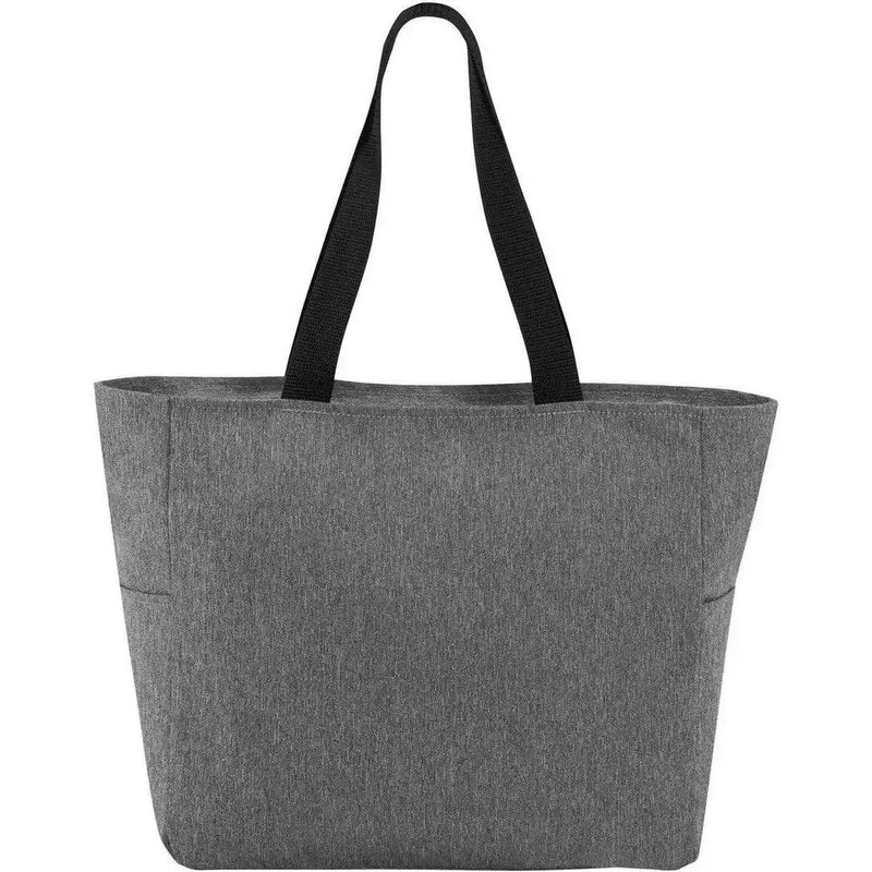 Port Authority BG410 Essential Zip Tote – Heather Gray