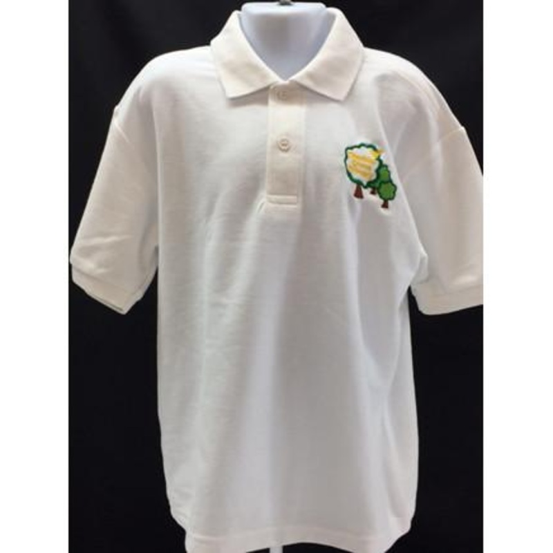 White Embroidered Polo Shirt (CGS)