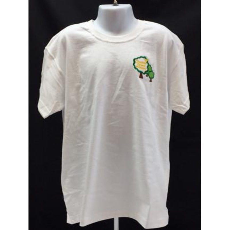 White Embroidered Tee Shirt – PE (CGS)