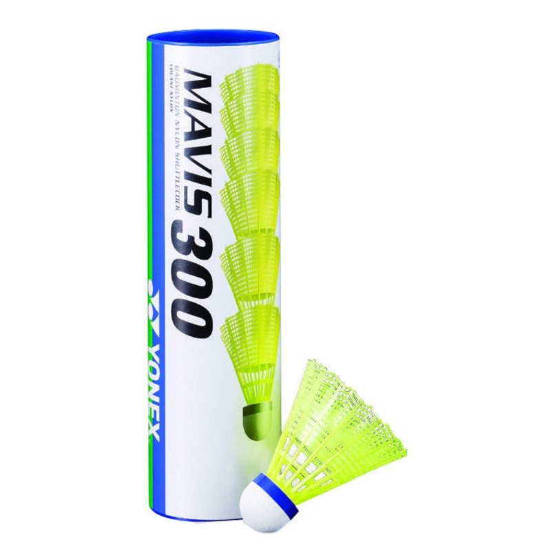 Yonex Mavis 300 Yellow Skirt Medium Speed Shuttles (Pack of 12)