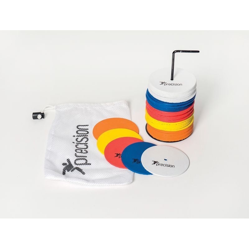 10cm Set Of 50 Round Rubber Markers On Stand