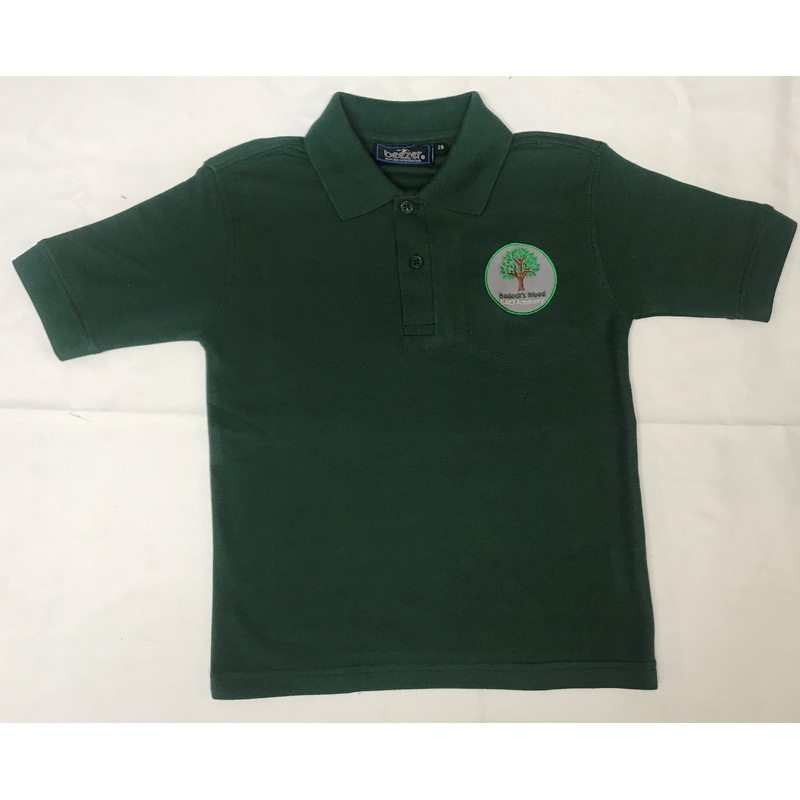 Bottle Green Embroidered Polo Shirt (BWA)