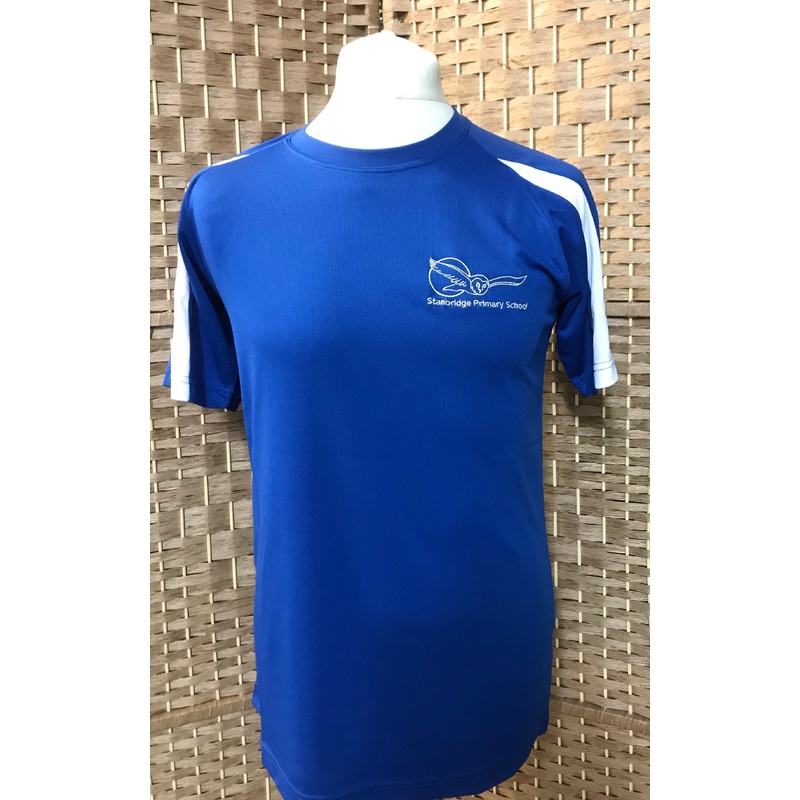 PE T-Shirt (SS)|Ages 3/4|Ages 5/6|Ages 7/8|Ages 9/11|Ages 12/13|SM|M|L|XL