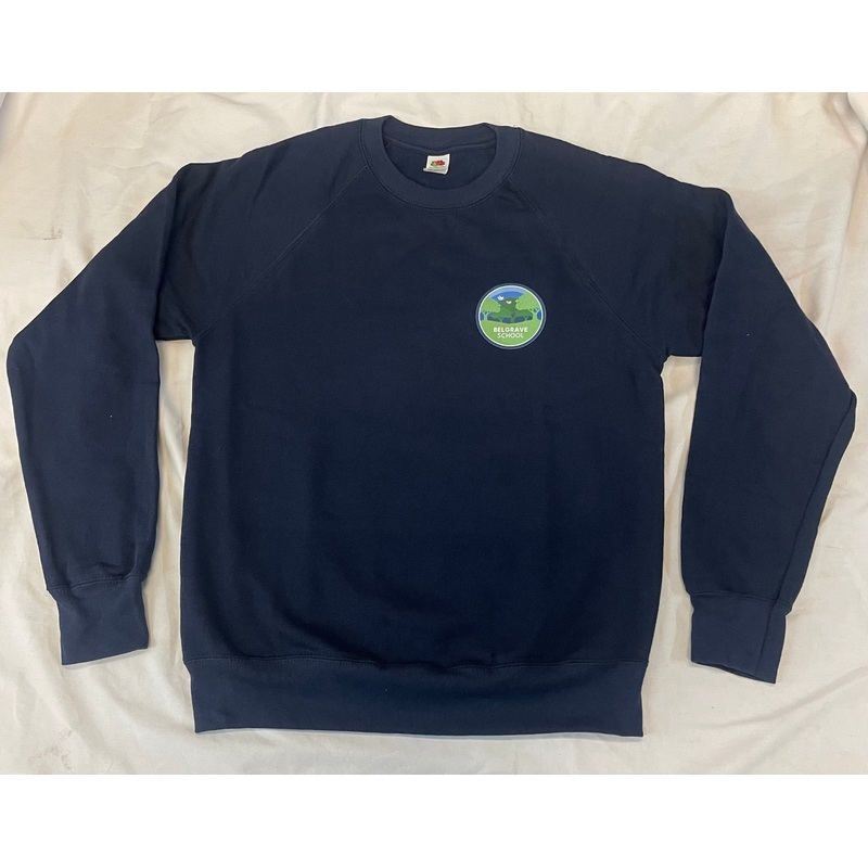 Navy Blue Sweatshirt (BEL)|Jnr 9-11|Jnr 12-13|Snr S|Snr M|Snr L|Snr XL