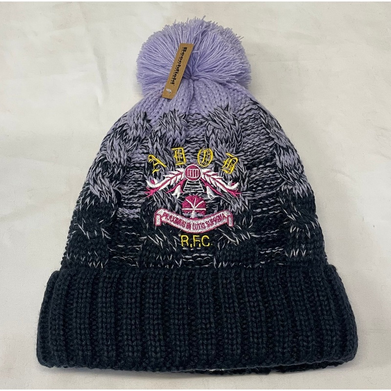 Navy/Lavender Bobble Hat (ADOBRFC)