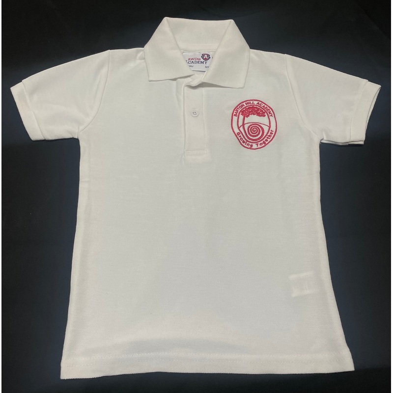 White Polo Shirt (BHA)|3-4|5-6|7-8|9-10|11-12|13|XS|S|M|L