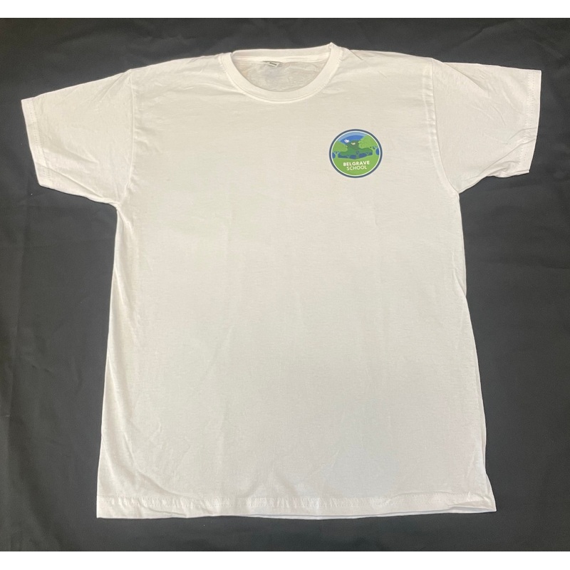 White Tee Shirt (BEL)|Jnr 9-11|Jnr 12-13|Snr S|Snr M|Snr L|Snr XL