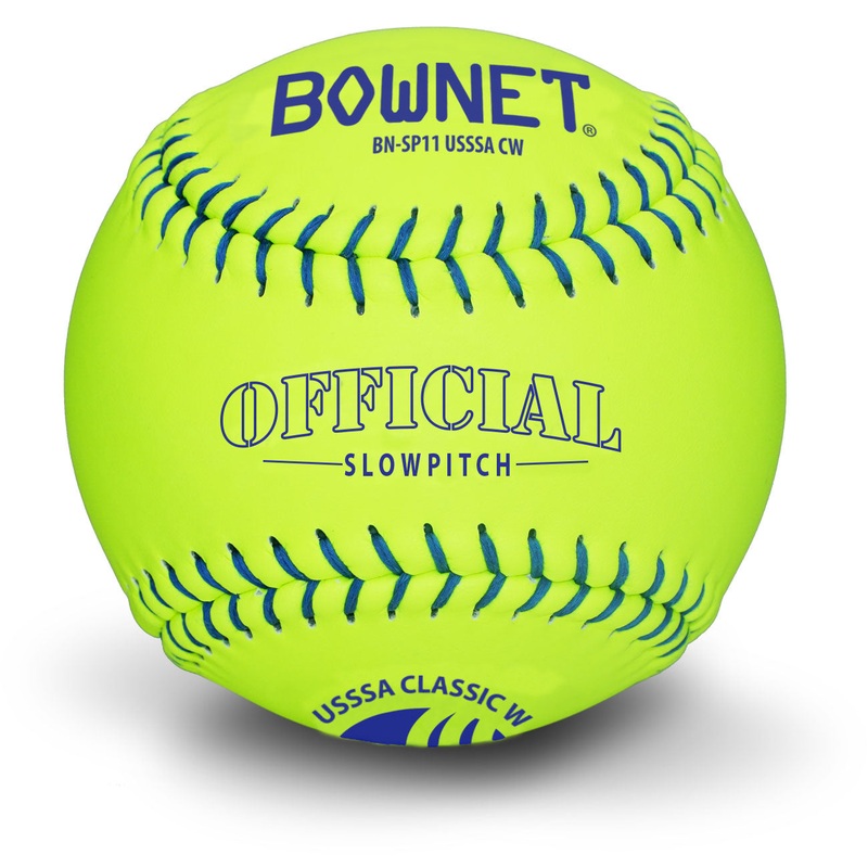 11 Slowpitch Optic Leather USSSA Softballs (BN-SP11 USSSA CW)