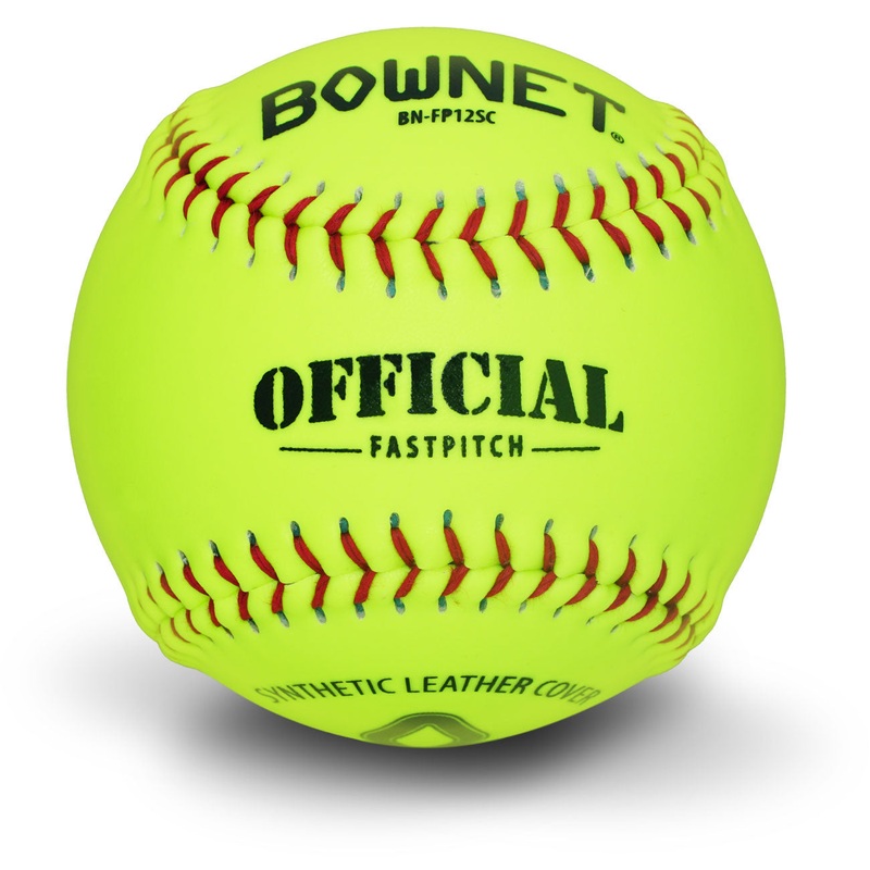 12 Official Fastpitch Synthetic Optic Leather Softballs (BN-FP12SC)