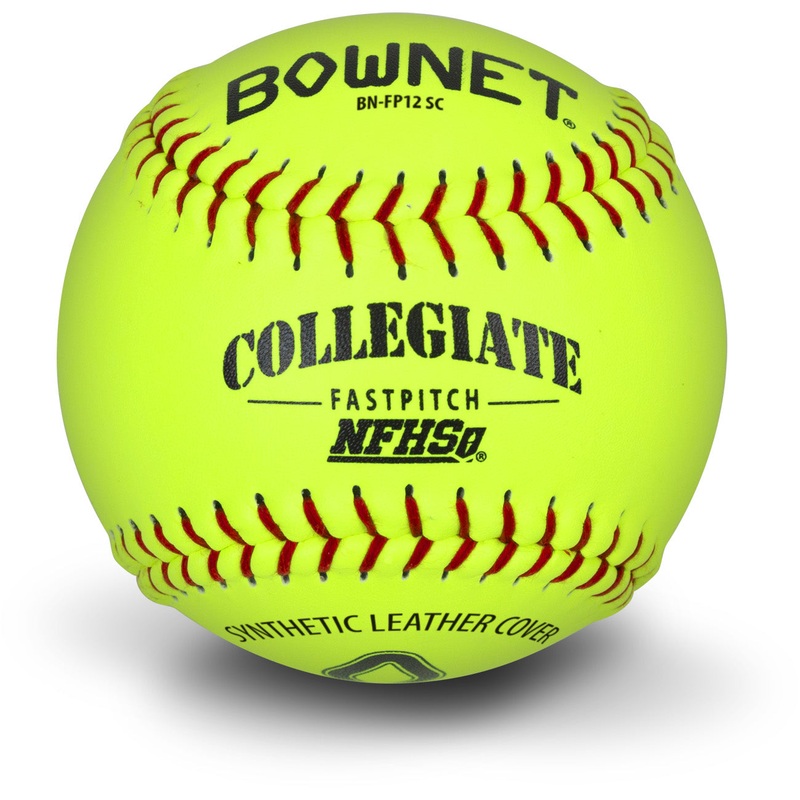 12 Official NFHS Fastpitch Synthetic Optic Leather Softballs(BN-FP12SC NFHS)