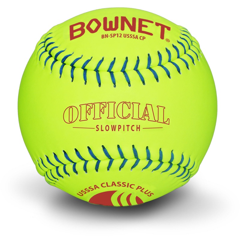 12 Slowpitch Optic Leather Classic Plus Softballs (BN-SP12 USSSA CP)