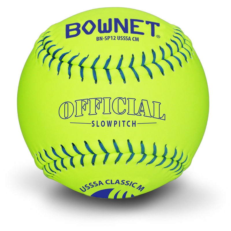 12 Slowpitch Optic Leather USSSA Softballs (BN-SP12 USSSA CM)