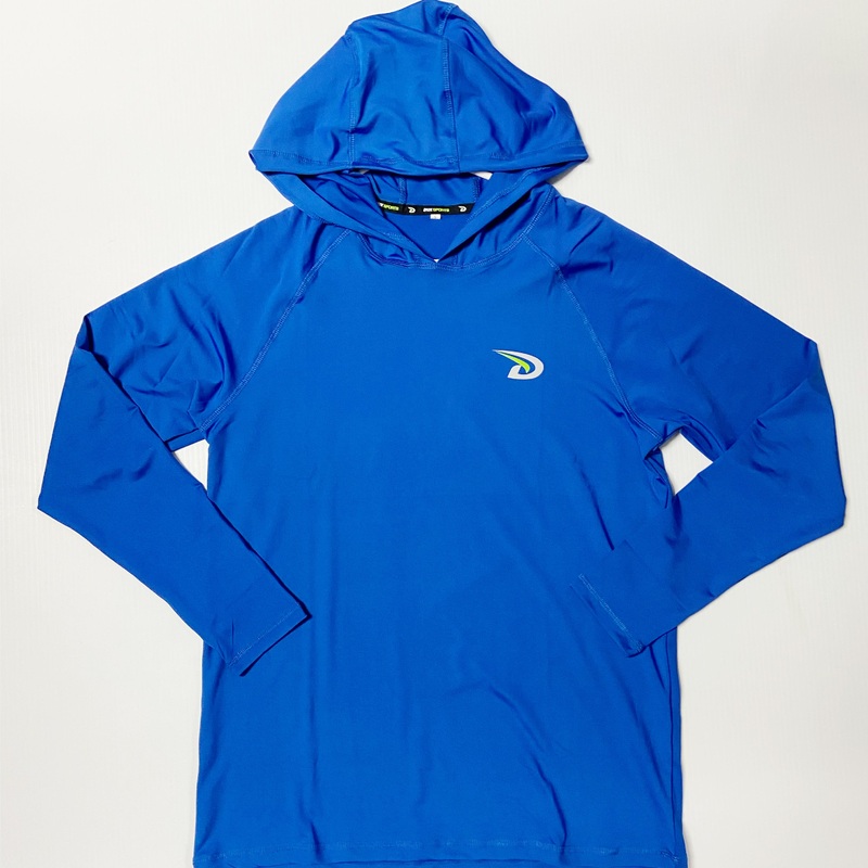 DUX SPORTS LONG SLEEVE HOODIE|S|M|L|XL|2XL|ROYAL