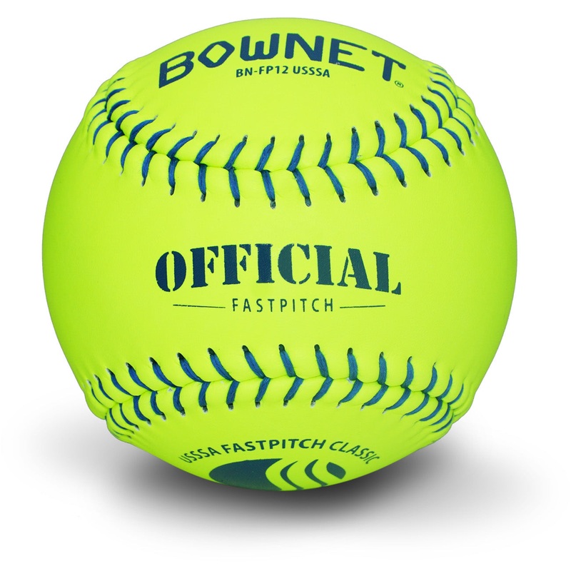 Official USSSA Fastpitch 12 Genuine Optic Leather Softballs (BN-FP12 USSSA)