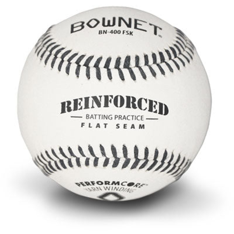 Reinforced Kevlar Flat Seam Batting Practice Baseballs  (BN-400 FSK)