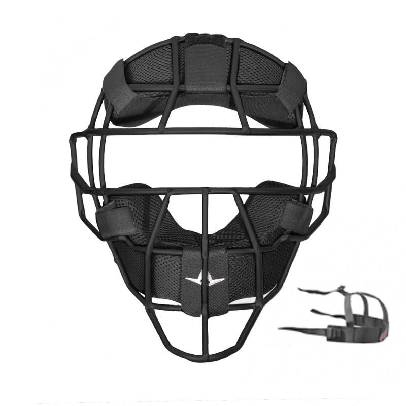 S7 UMPIRE TRADITIONAL MASK, MATTE BLACK FINISH, LUC PADS