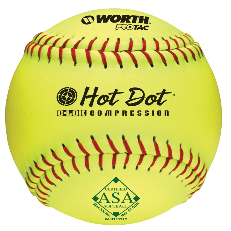 Worth Hot Dot (AHD12SY) ASA Approved Synthetic 12 Softball