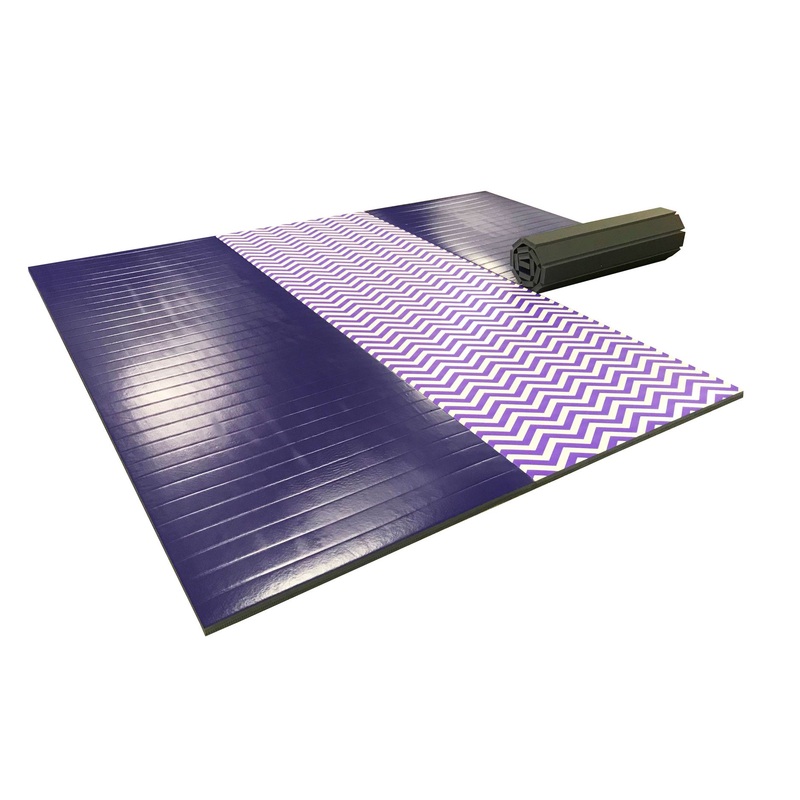Gymnastics Chevron 12′ x 12′ x 1 3/8 Roll-Up Tumbling Mat