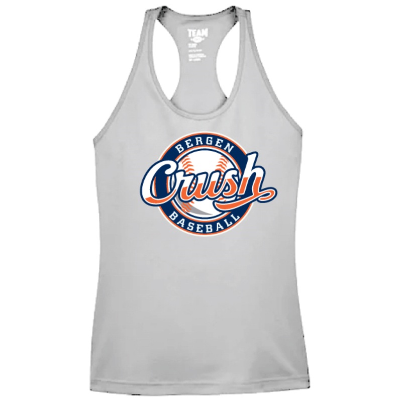 Crush Womens Softball Grey Tank Top