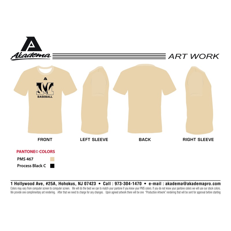 McKinley Baseball BP Shirt (Gold) (Copy)