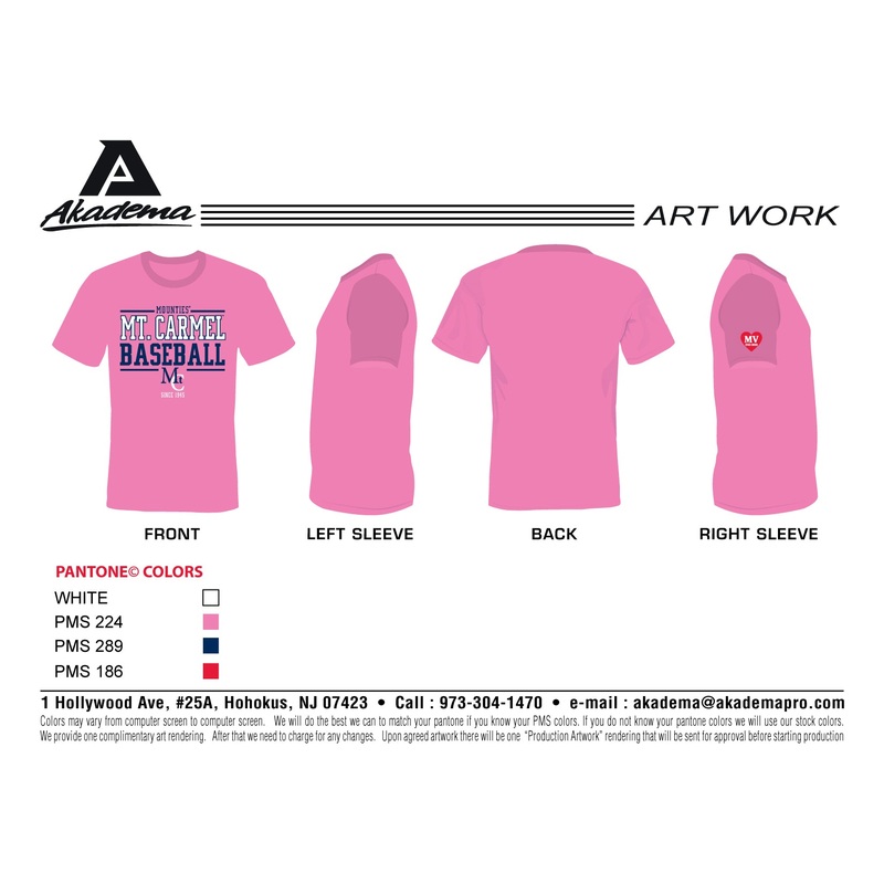 Mt Carmel Columbia Pink Crew Neck Shirt