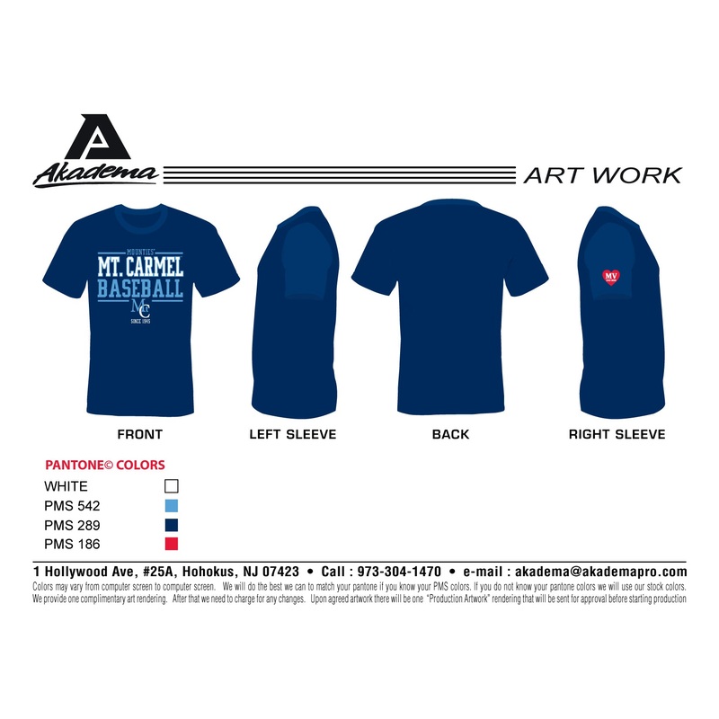 Mt Carmel Navy Crew Neck Shirt