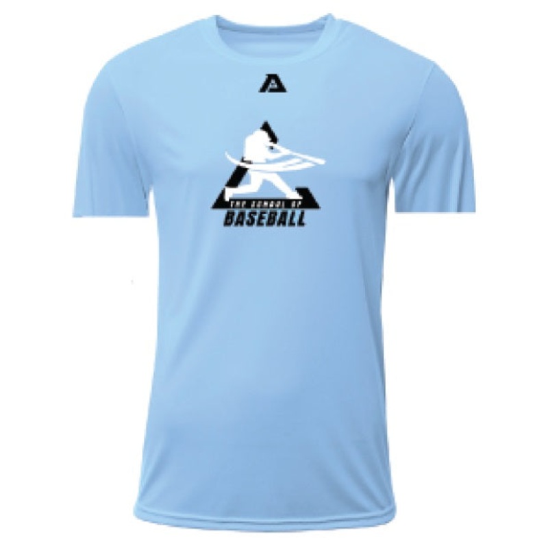 School of Baseball BP shirt (Columbia blue)