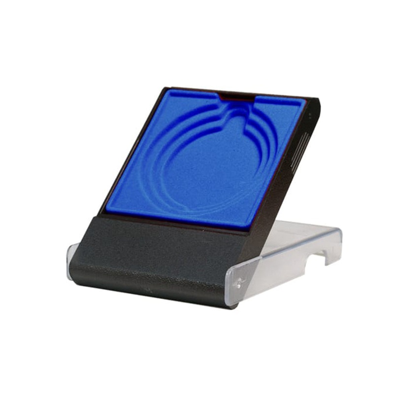 Medal Box Blue  Clear Lid