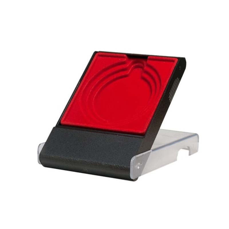 Medal Box Red  Clear Lid