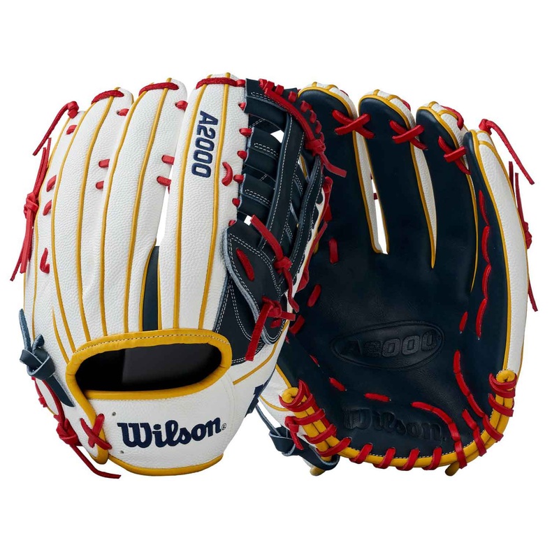 Wilson A2000 H12 Dual Post Web White/Navy 13.5