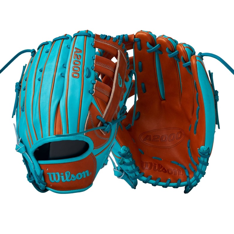 Wilson A2000 H12 Single Post Web Copper/Teal 13